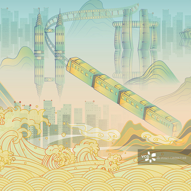 重庆,海报,山水,建筑,国潮,雾都图片素材