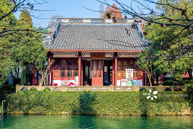 中国浙江杭州岳王庙岳飞纪念馆图片素材