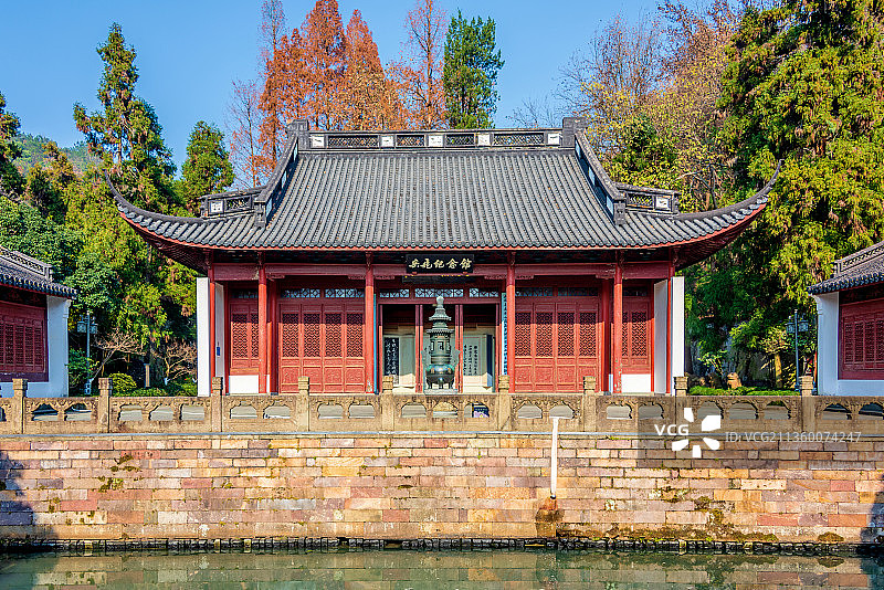 中国浙江杭州岳王庙岳飞纪念馆图片素材
