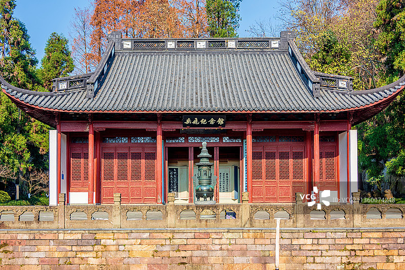中国浙江杭州岳王庙岳飞纪念馆图片素材