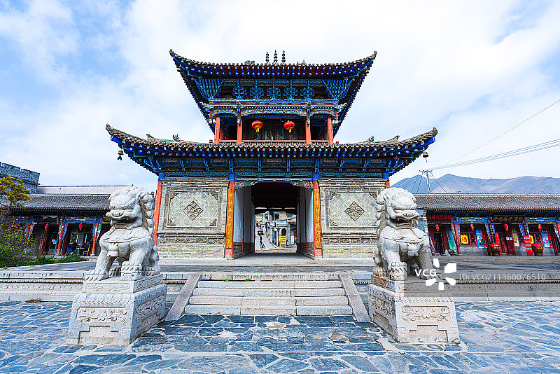 青海省西宁市湟源县丹葛尔古城图片素材