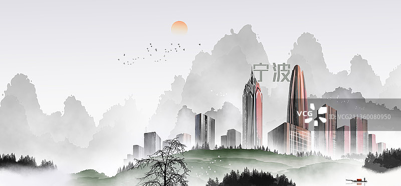 宁波地标建筑图片素材