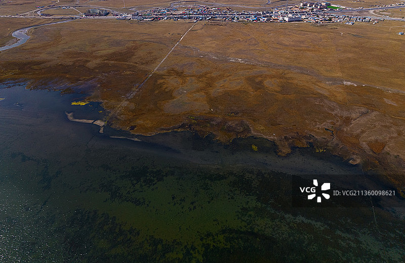 中国青海省青海湖航拍风光图片素材