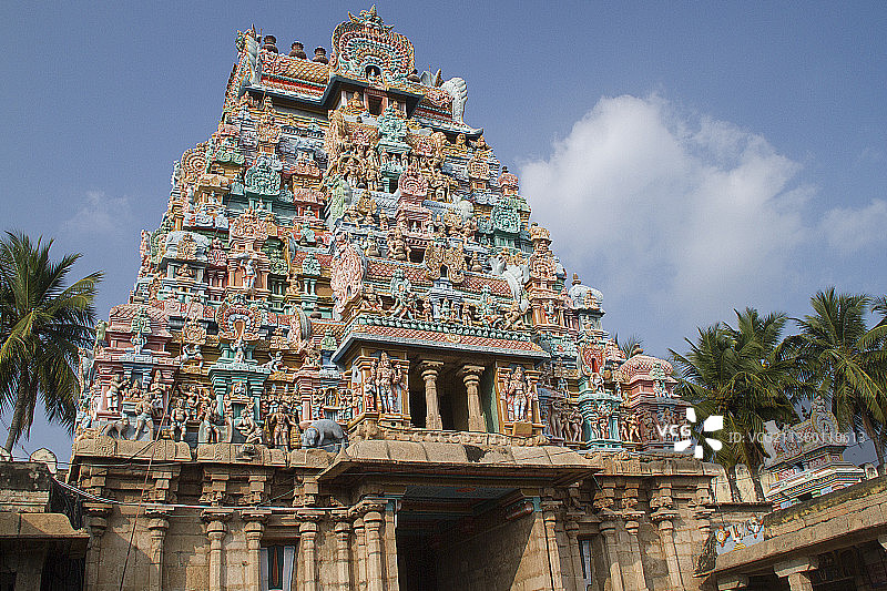 Ranganathat神庙入口塔图片素材