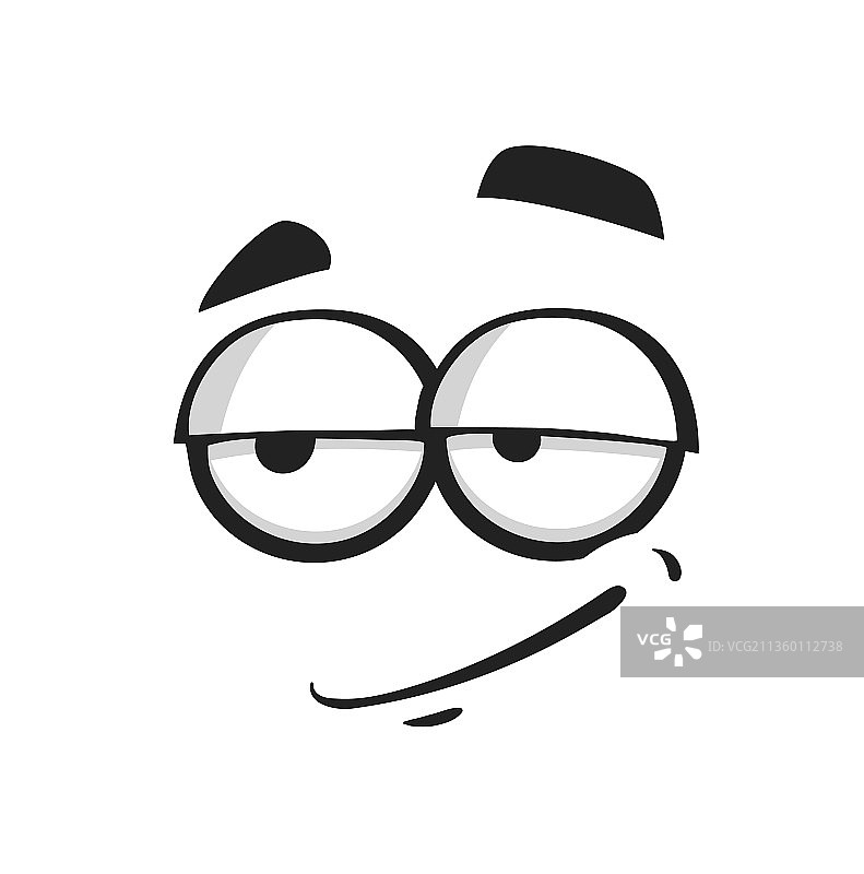 卡通脸傻笑表情符号图片素材