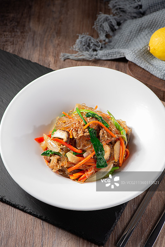 韩式炒粉丝图片素材