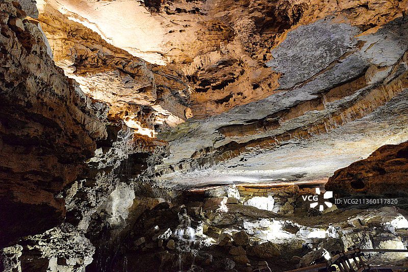 贵州省遵义市绥阳县双河溶洞洞内景观图片素材