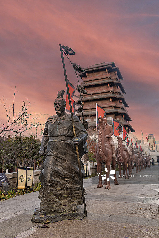 汉长安城城墙遗址图片素材