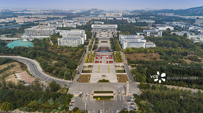 齐鲁工业大学航拍图片素材
