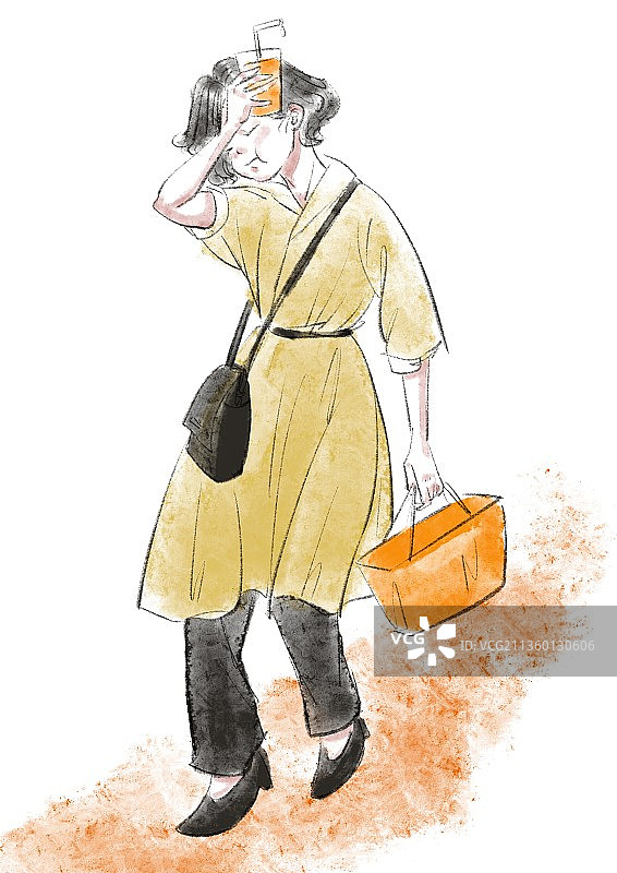 女孩插画图片素材