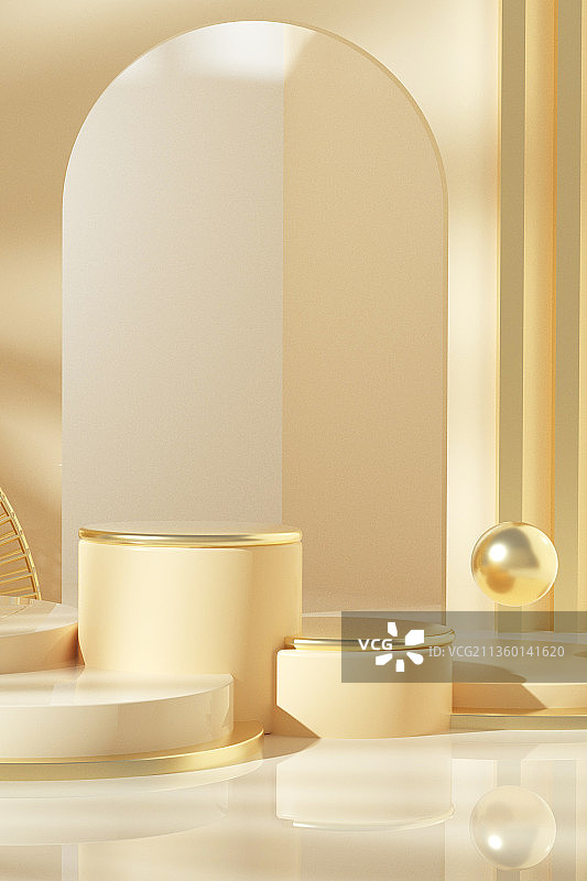 金色电商场景图片素材