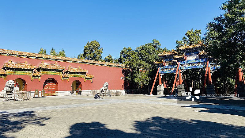 景山公园寿皇殿图片素材