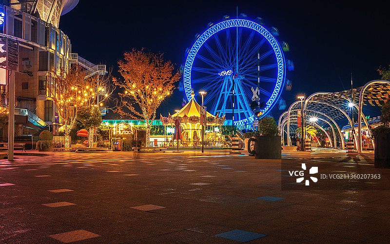 百家湖1912夜色+南京图片素材