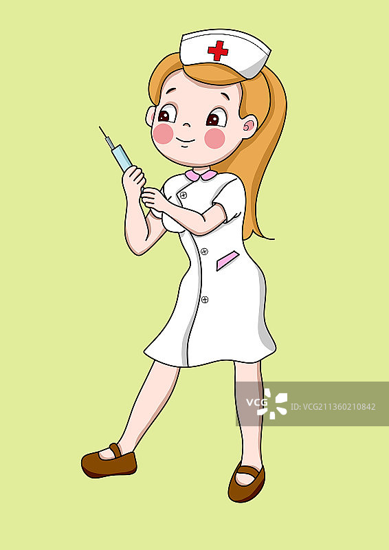 小护士在打针图片素材