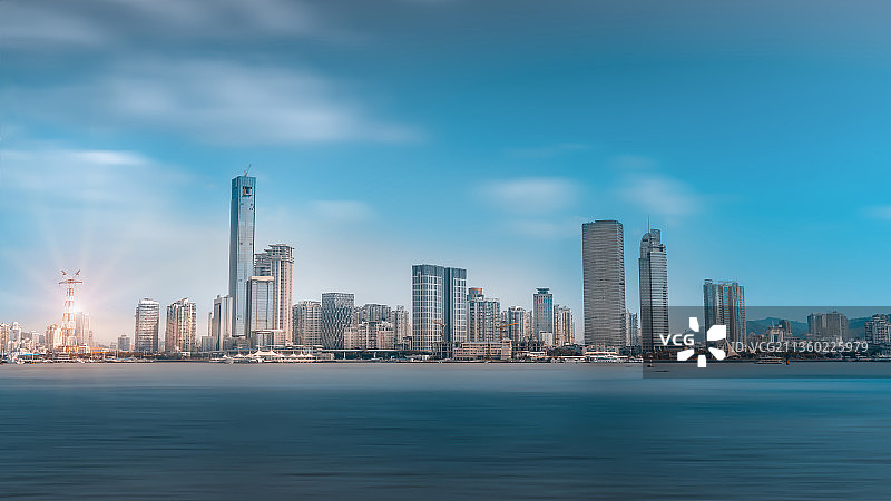 福建省厦门市海上地标建筑群图片素材