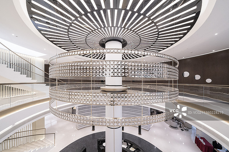 设计现代大气的环形中庭图片素材