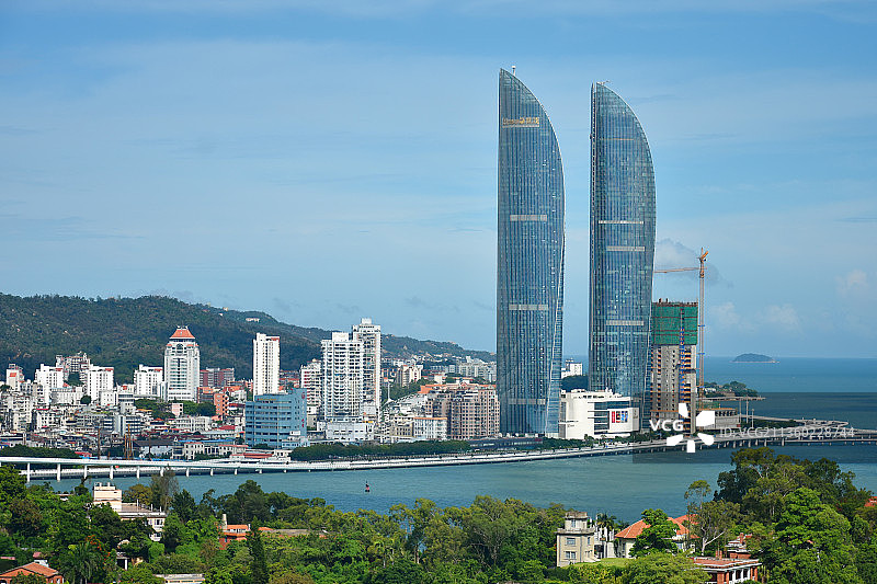 厦门鼓浪屿环岛路图片素材