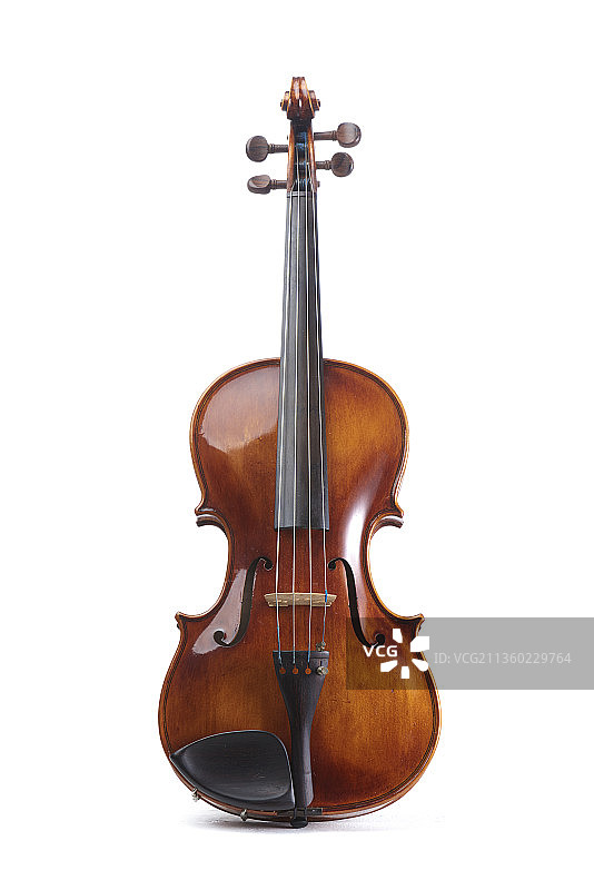 白色背景上的大提琴图片素材