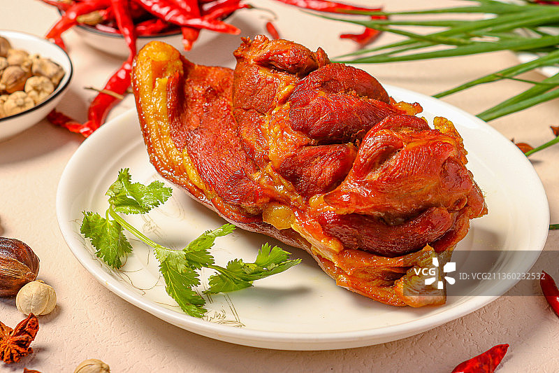 卤猪蹄膀图片素材