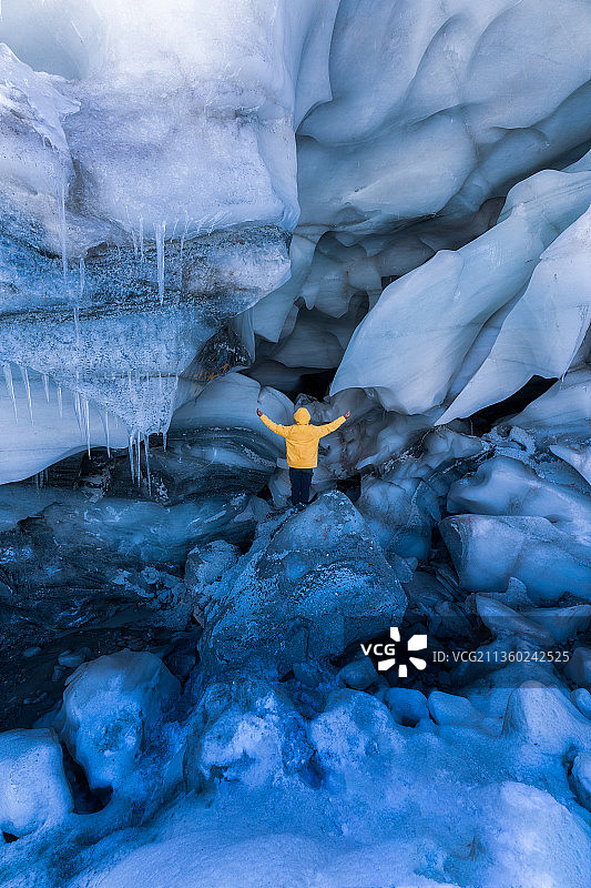 冰川裂痕图片素材