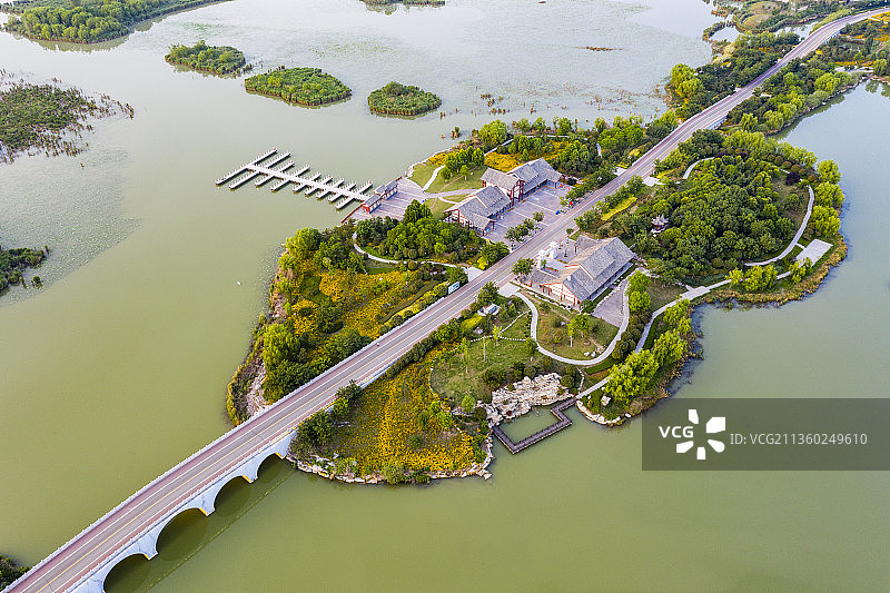 济宁太白湖旅游景区-济宁小北湖公园图片素材