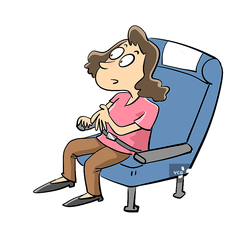 正在说话的女乘客图片素材