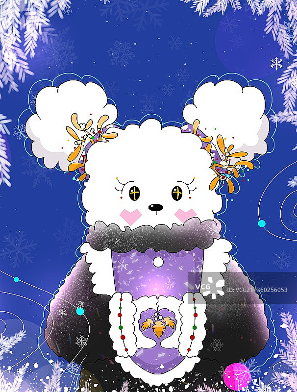 圣诞节狗狗图片素材