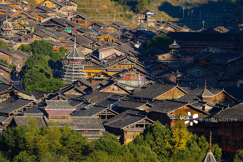 贵州黎平肇兴侗寨图片素材