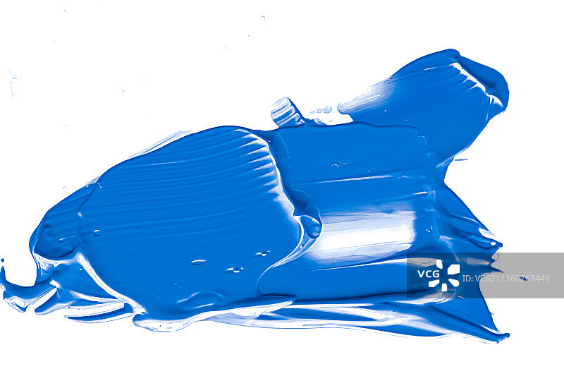 白色背景上的钴蓝色化妆品纹理图片素材