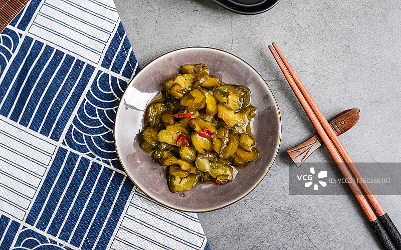 日本酸甜黄瓜片图片素材