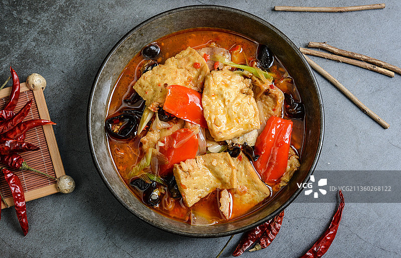 熊掌豆腐 家常豆腐图片素材