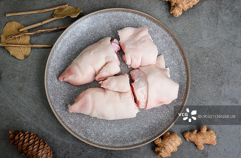 猪前蹄 蹄花图片素材