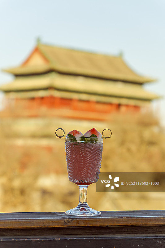 美好的年假 桃桃气泡水 饮料 咖啡店 地安门 后海图片素材