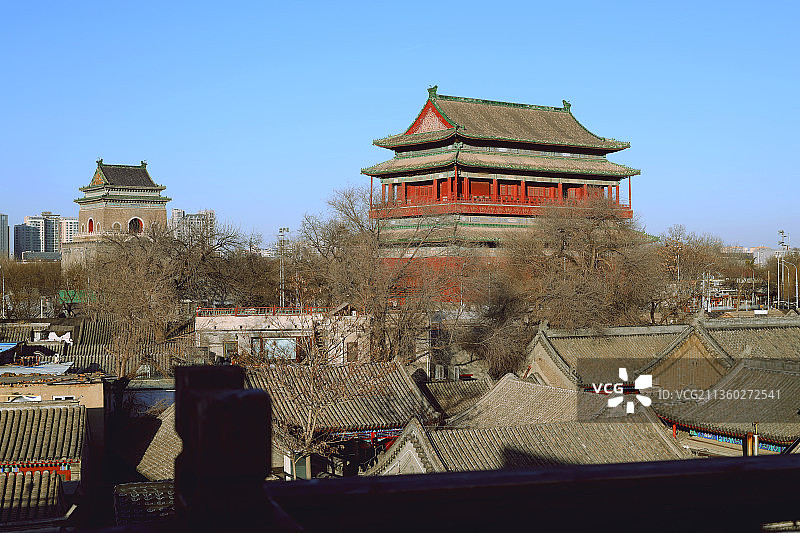 鼓楼 地安门 四合院 首都 后海周边图片素材