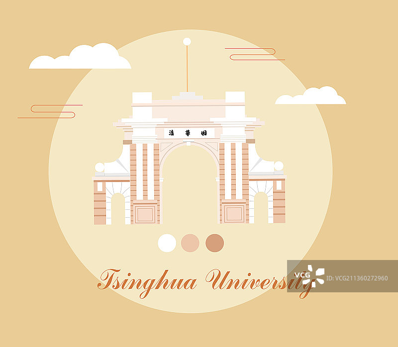 清华园图片素材
