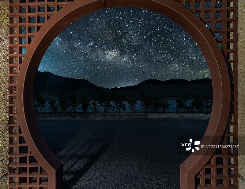 海南黎母山银河图片素材