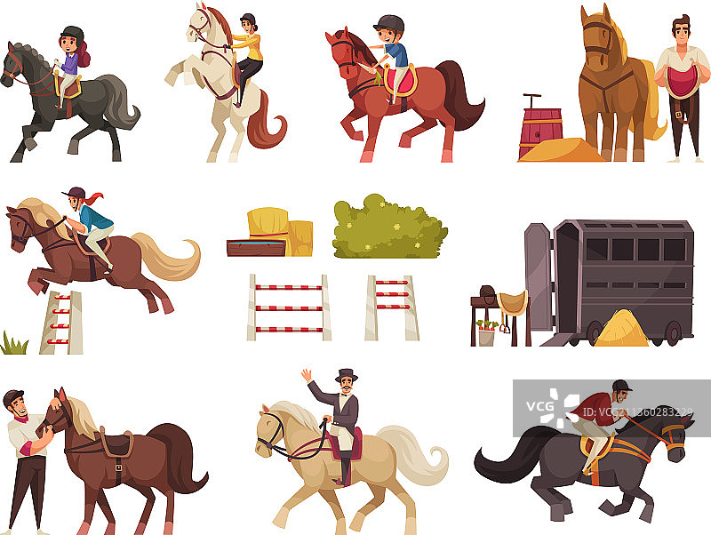 骑马元素合集图片素材