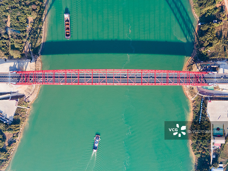航拍广西贵港市平南县平南三桥图片素材