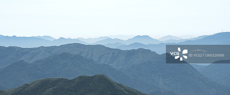 深圳梧桐山拍摄山脉云雾图片素材