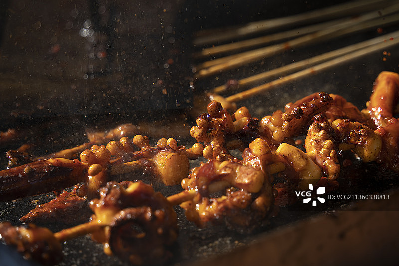 特色美食铁板烧鱿鱼图片素材