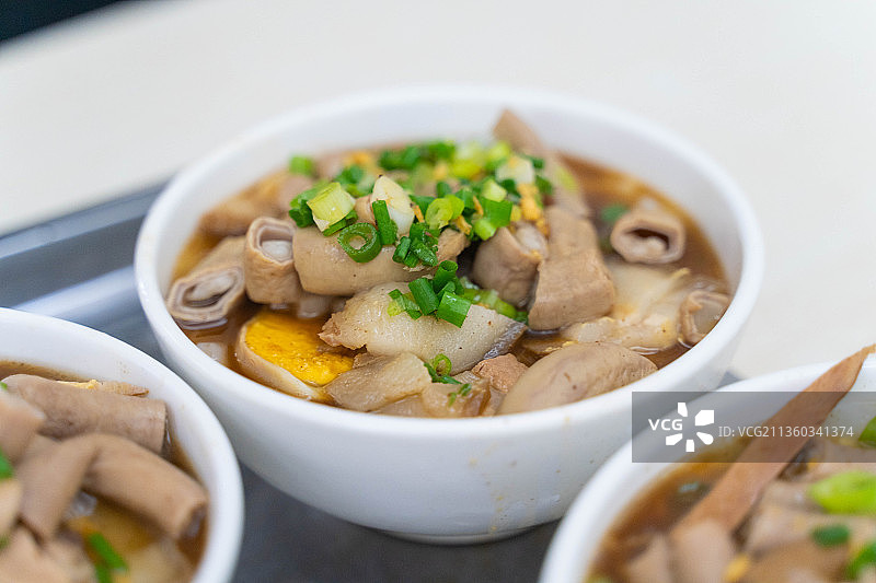 潮汕美食粿汁粿条卤味鸡蛋大肠潮州汕头揭阳图片素材