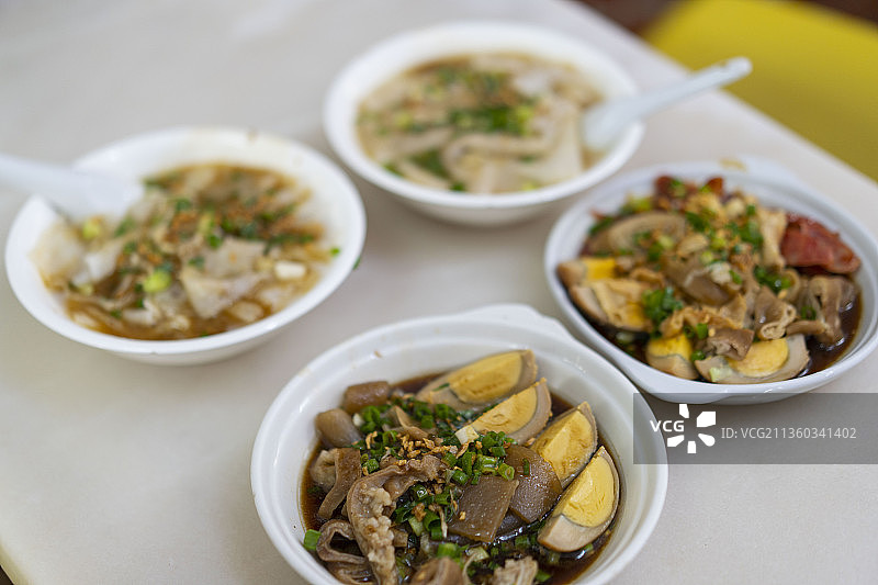 潮汕美食粿汁粿条卤味鸡蛋大肠潮州汕头揭阳图片素材