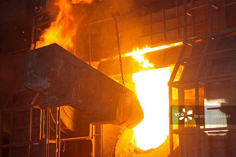 钢铁公司高炉图片素材