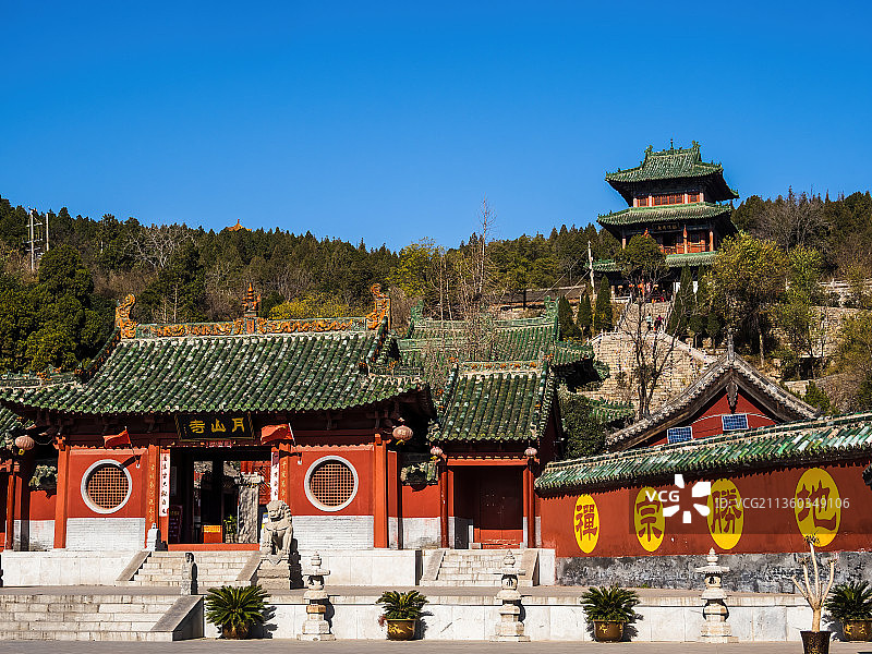 河南，焦作，月山寺，明月山，博爱县，佛教，禅宗，古建筑图片素材