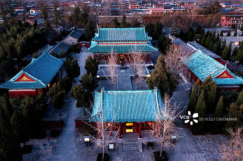 河南焦作武陟嘉应观，黄河治理，黄河图片素材