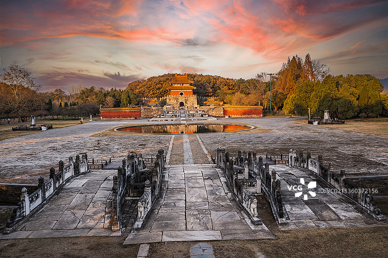 世界文化遗产钟祥明显陵图片素材