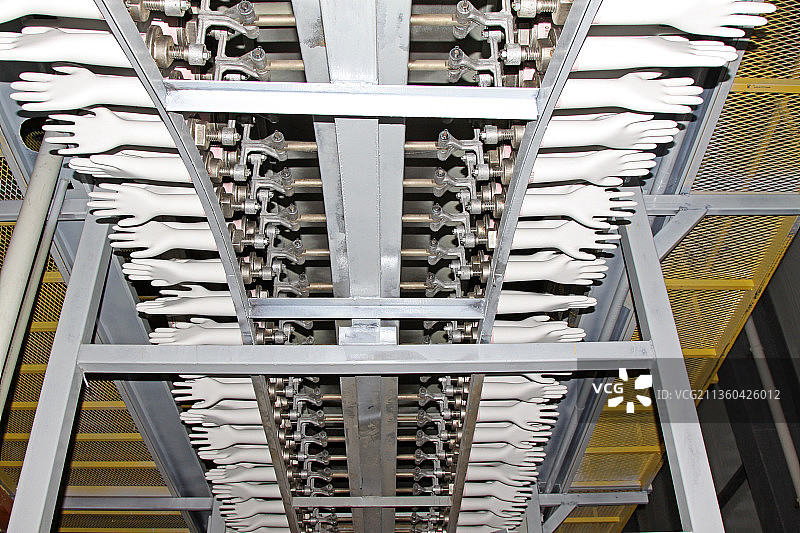 丁腈手套生产线图片素材