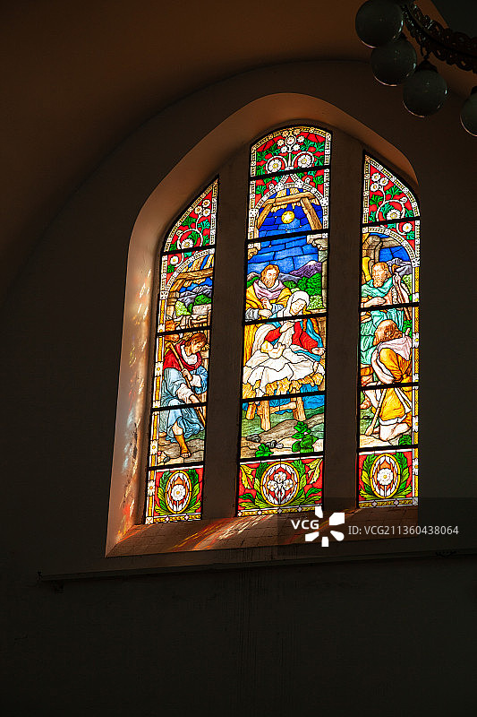 教堂的窗户图片素材