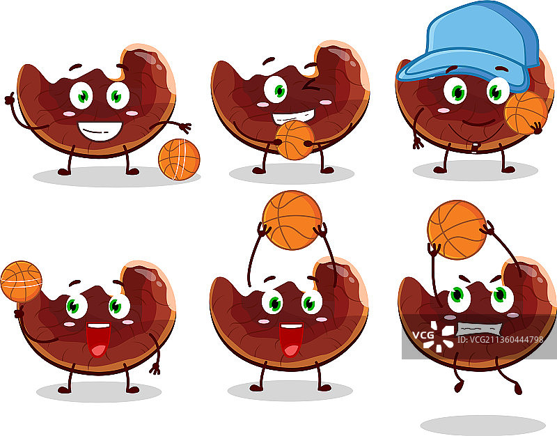 有才华的灵芝蘑菇卡通角色图片素材