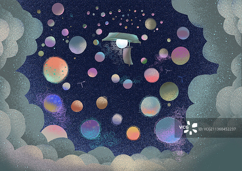 宇宙星球插画图片素材